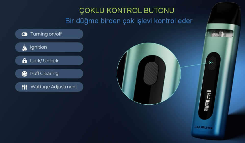 Uwell Caliburn X Butonu